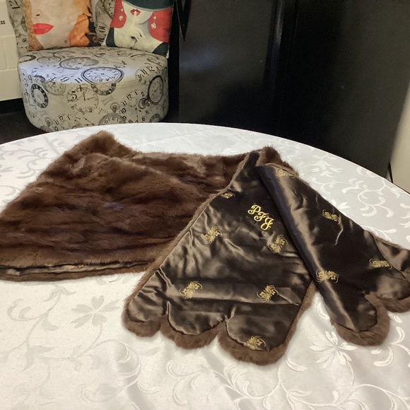 Vintage Elegant Brown Genuine Mink Stole RARE STUNNING. VINTAGE - Picture 1 of 8
